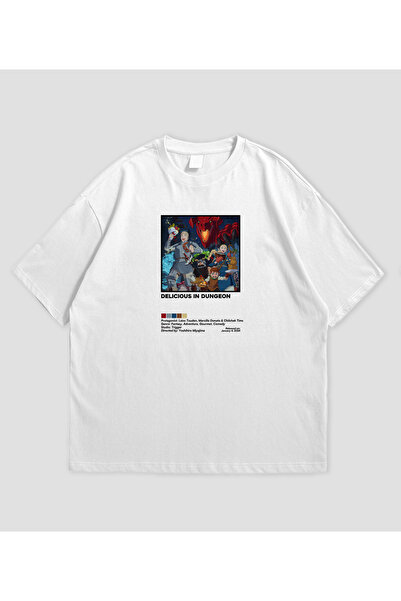 SVART WEAR Вкусно в подземието Аниме Баскъл Овърсайз Унисекс Тениска