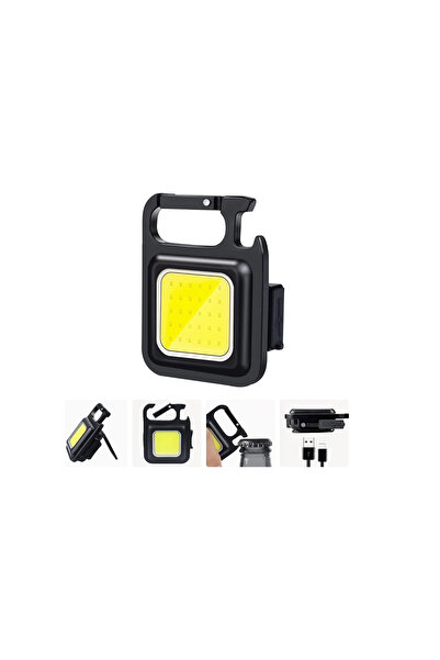 OEM 800 Lumens LED Flashlight, 3 Light Modes, USB-C Rechargeable, 180° Holder, Magnet and Can Opener