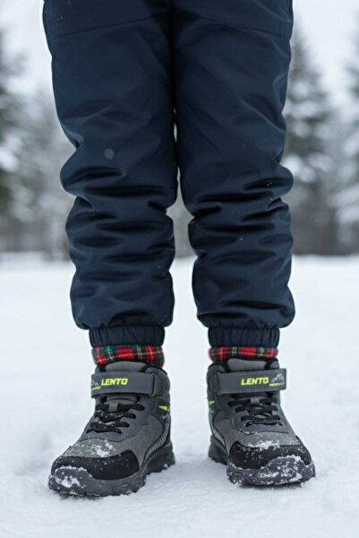 HİGHRUN Unisex Çocuk Suya ve Soğuğa Dayanıklı Kışlık Bot