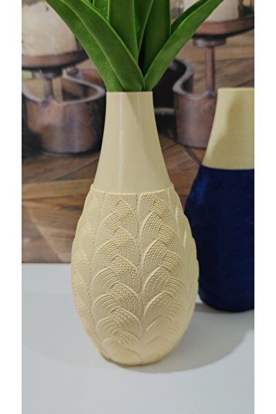 END Design Decorative Vase with Knitted Pattern – 2 Colors, 20cm High Modern Design
