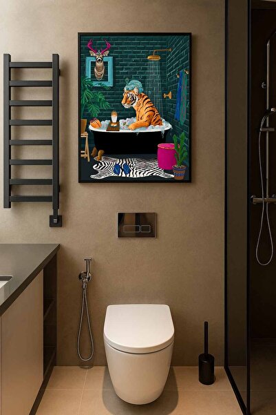 Koi Art Design Μαύρο πλαίσιο, ένα κομμάτι, με θέμα τα ζώα, υψηλής ποιότητας ζ...