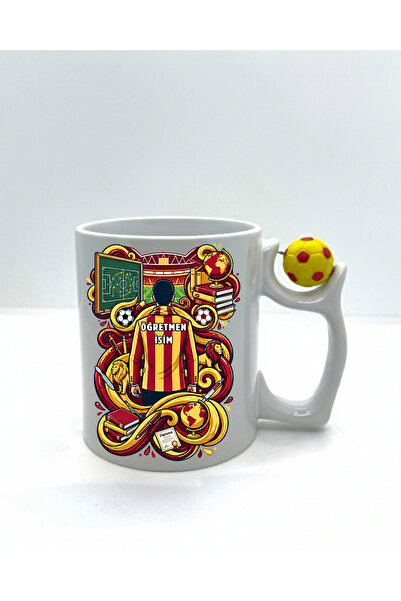 Teacher Profession Yellow Red Mug Personalized Profession Mug Teacher Mug