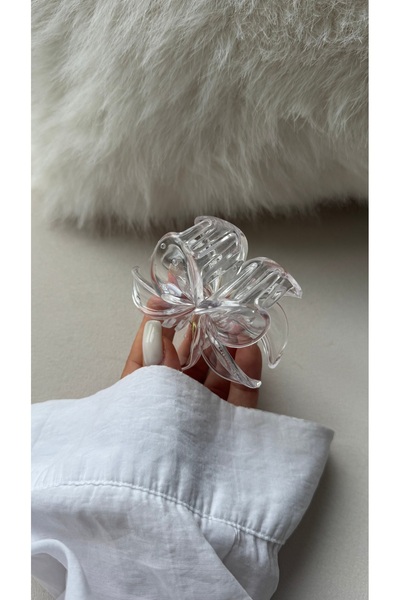 YOYYO Transparent Lotus Hairpin Floral Model Hairpin Women's Hairpin Accessory