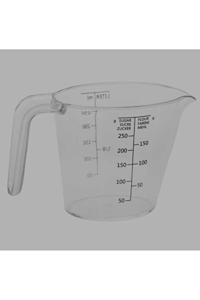 OEM Transparent plastic measuring cup 250ml