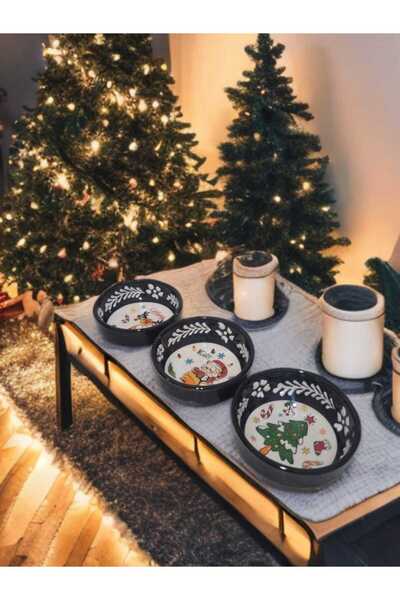 DERAS TEAM Christmas Themed Sauce Bowls 6 Pieces Set