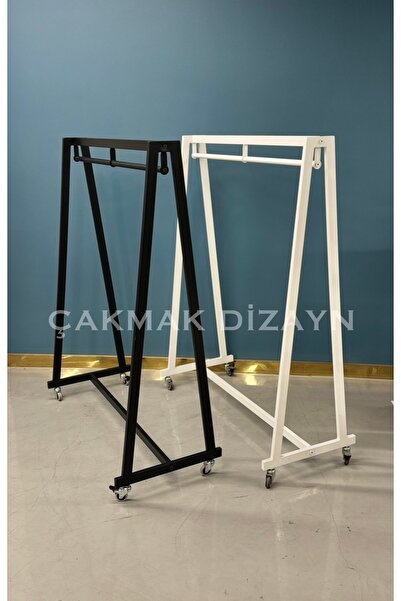 Orta Stand Pratik Tekerlekli Askılık,Stand SİYAH