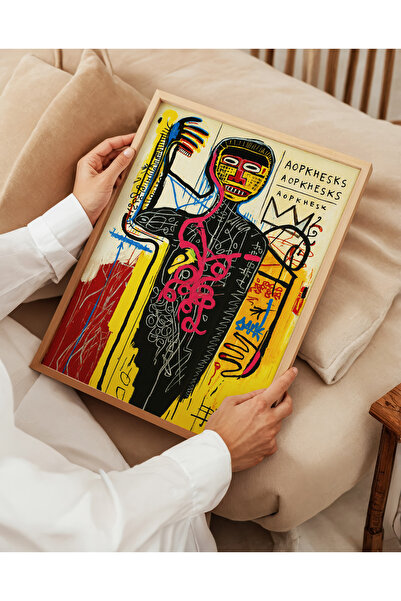 ARTHOUSECOLLECTIVE Jean-Michel Basquiat Poster - Painting Dimensions Frameless Poster