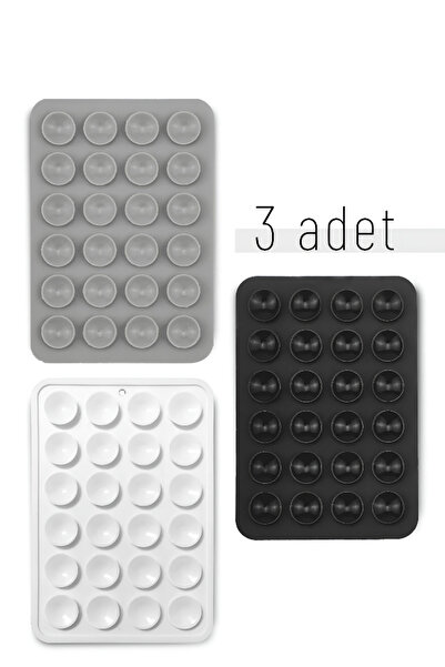 Q Aksesuar Vakumlu Slikon Vantuz Telefon Tutucu, Cep Telefonu İçin Yapışkanlı...