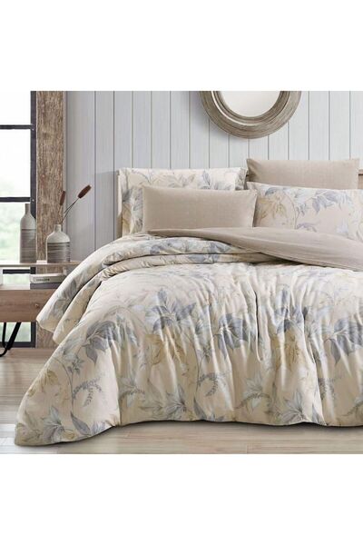 Reiashn London Floral Quilt Set, 4 Pieces, 100% Cotton, Summer Single and a Half Size