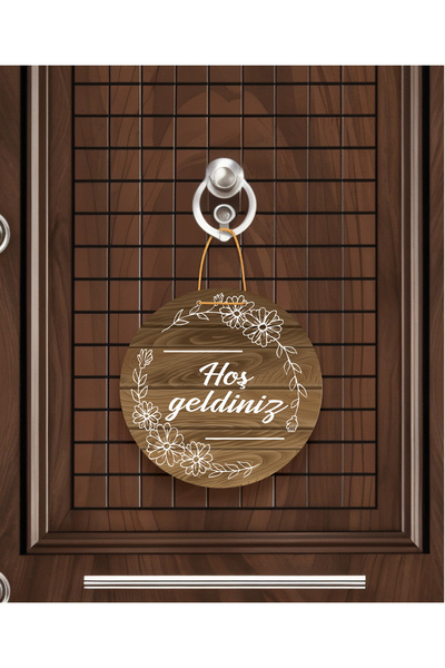 M&H Quality Rose Patterned Heart Figured Door Ornament with the Message: "You Brought Joy to Our Home" |   22.5 cm Mdf |   Rope Hanger