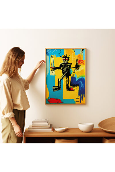 ARTHOUSECOLLECTIVE Jean-Michel Basquiat Poster - Painting Dimensions Frameless Poster