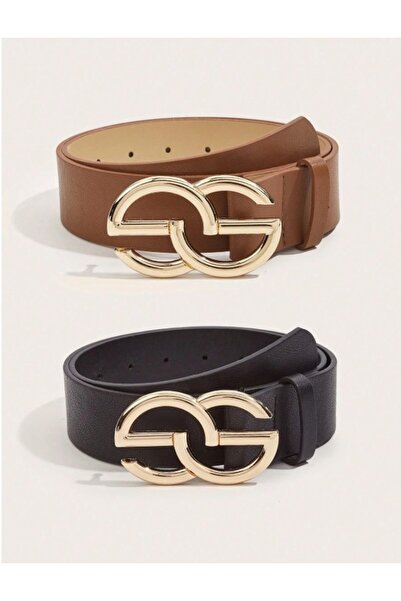 Inovius Set of 2 belts 100cm brown+black - 173734