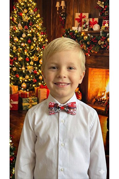 MeloKids Yılbaşı Temalı Kar Tanesi Ekose Papyon , Yılbaşı Papyonu