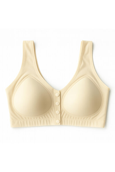 F.K Σουτιέν FK Γυναικείο Σουτιέν με λέιζερ χωρίς καλώδιο με κουμπιά μπροστά εφέ σύσφιξης χωρίς ραφές