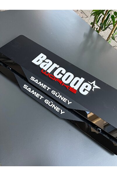 Barcode Works MAT ANTRASİT KİŞİYE ÖZEL TAKMATİK PLAKALIK