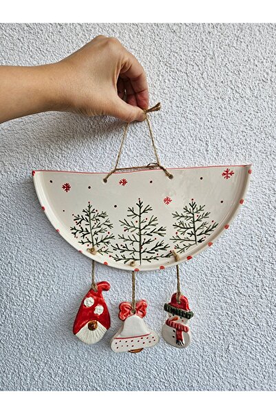 Soli Seramik Handmade Ceramic Christmas Wall Decoration Door Ornament Board Handmade Gift