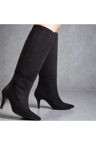 runa shoes Suede Low Heel Boots