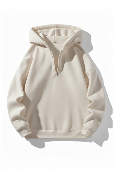 MODARİCH Hanorac unisex pentru bărbați/femei, cu jumătate de fermoar și glugă...