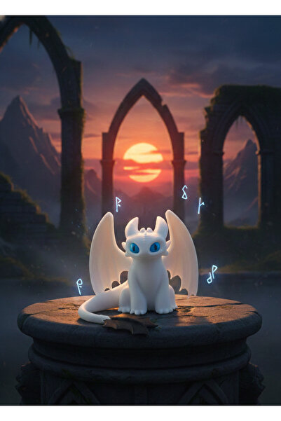 ZyroX Store IŞIĞIN ÖFKESİ Dişsiz ve Işığın Öfkesinden Alıntı 3D Baskı Figür K...