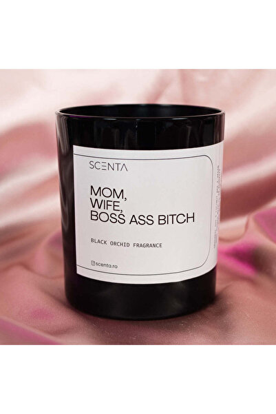Scenta Mom, wife, boss ass bitch scented candle - Medium