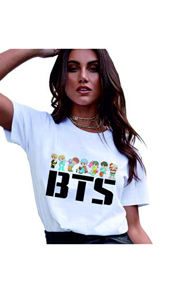 barsdepo Tricou BTS cu imprimeu , supradimensionat Tricou unisex pentru copii...