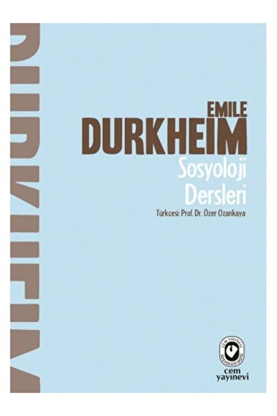İletişim Yayınları Sosyoloji Dersleri Emile Durkheim