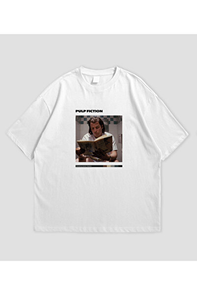 SVART WEAR Film Pulp Fiction cu imprimeu supradimensionat Unisex tricou