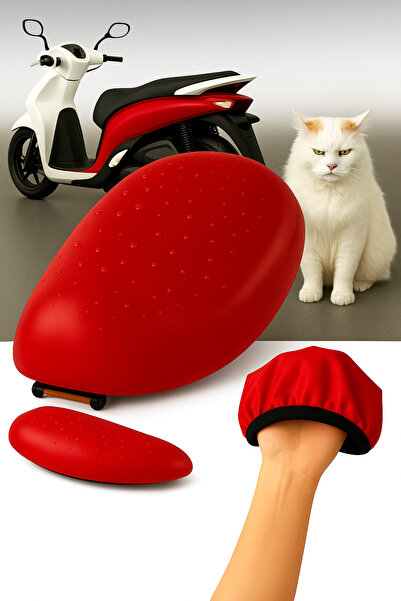 lawrenceshop sym fiddle 2 husă pentru șa din piele roșie impermeabilă Impermeabil