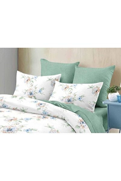 OEM Set Double Bed Linen , Floral Print, Fine Cotton, 6 Pieces ,