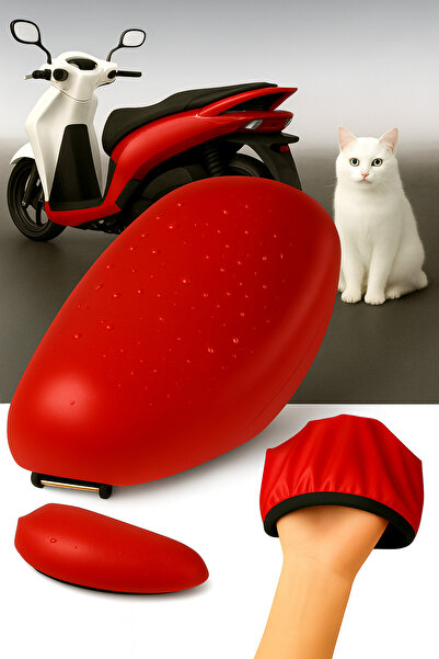 lawrenceshop غطاء مقعد دراجة نارية من الجلد من كانوني ويندي 125 - مقاوم للماء