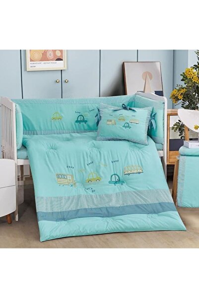 Reiashn Curry baby blanket with sky-blue summer dividers