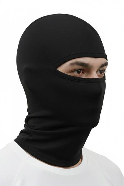 DeepSEA Unisex Black Thermal Stretch Fabric Balaclava – Maximum Protection with Motorcycle Mask Features 2617795