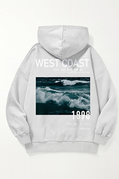 CLASSY.MODA 3 fire cu glugă swea tricou , buzunar cangur, model ondulat „West...