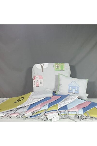 Reiashn House baby bedding set with summer dividers, gray