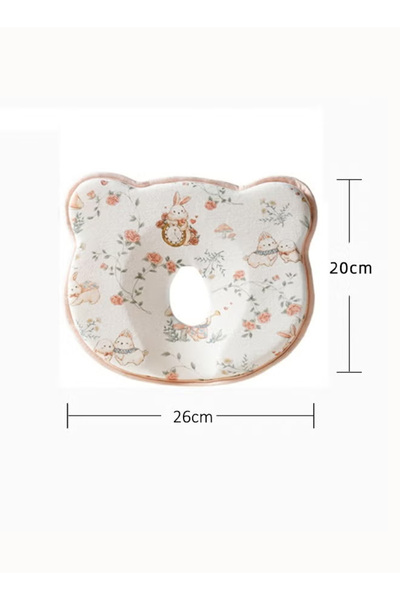 Generic Baby Neck Support Pillow, Baby Head Shaping Pillow, Memory Foam Core, Anti-Flat Head Correction