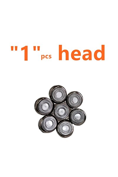 Choice1 1 قطعة رأس ماكينة حلاقة بديلة بـ 7 شفرات، رؤوس 7D عائمة قابلة للغسل ل...