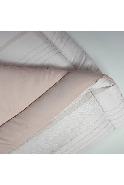 Reiashn Hotel striped summer double bedsheet in a flesh tone