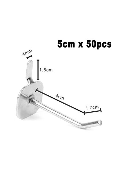 Choice 50 قطعة 5 سم 50 قطعة أوتاد لوح خطافات لوح خشبي المرآب ورشة عمل تخزين ع...