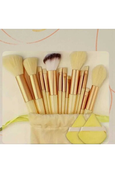 RUMİLY 13-Piece Fix Brush Set with Special Pouchyellow