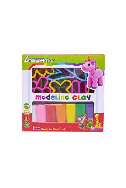 Lasertec قالب من 7 أعواد طينية دائرية على شكل أحرف رقمية عربية