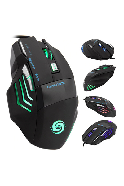 Generic 5500DPI Gaming Mouse USB Wired Optical 7-Buttons