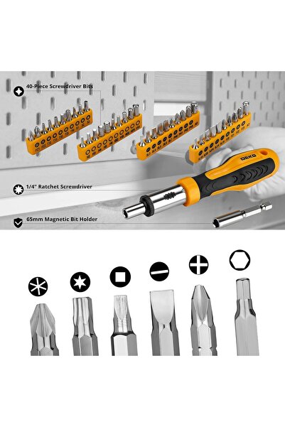 Xess 228-Piece Socket Wrench Auto Repair Tool Set with Plastic Toolbox