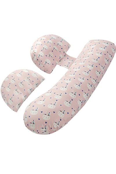 Avaleea Set perne maternitate, husă detașabilă, spumă moale, reglabile, roz d...