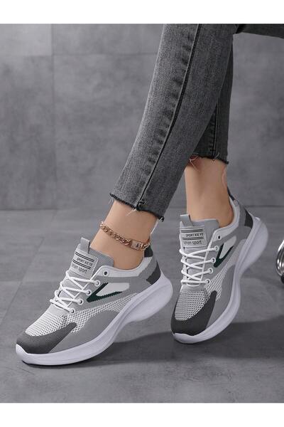 SOSENFER Kadın koşu ayakkabısı. Rahat hafif koşu ayakkabısı, moda bağlı spor rahat ayakkabı kadın
