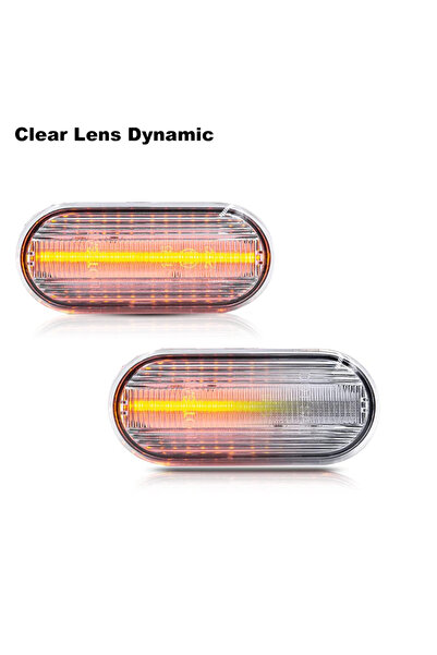 Choice1 عدسات شفافة ديناميكية لسيارات فولكس فاجن جولف 3 و4 وباسات 3BG وبولو 6...