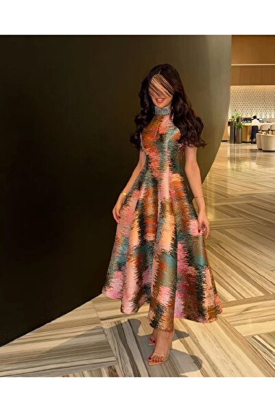 Rahibhdresses فستان سهرة ميدي (متوسط الطول