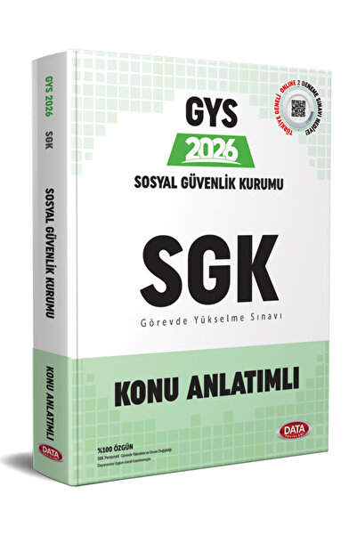Data Yayınları 2026 Sosyal Güvenlik Kurumu SGK GYS Konu Anlatımlı