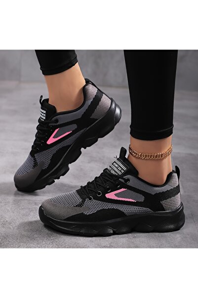 SOSENFER Women's outdoor shoes, comfortable, breathable, with laces and a sof...