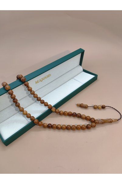 MAJOOD 51 Round Kuka Prayer Beads/Tasbih/8MM/For Men and Women/Ramadan Gift with Box/Daily Prayer&Holidays