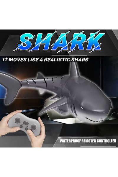 Generic سمكة قرش بتحكم عن بعد - لعبة سباحة واقعية تحت الماء للأطفال والعائلة